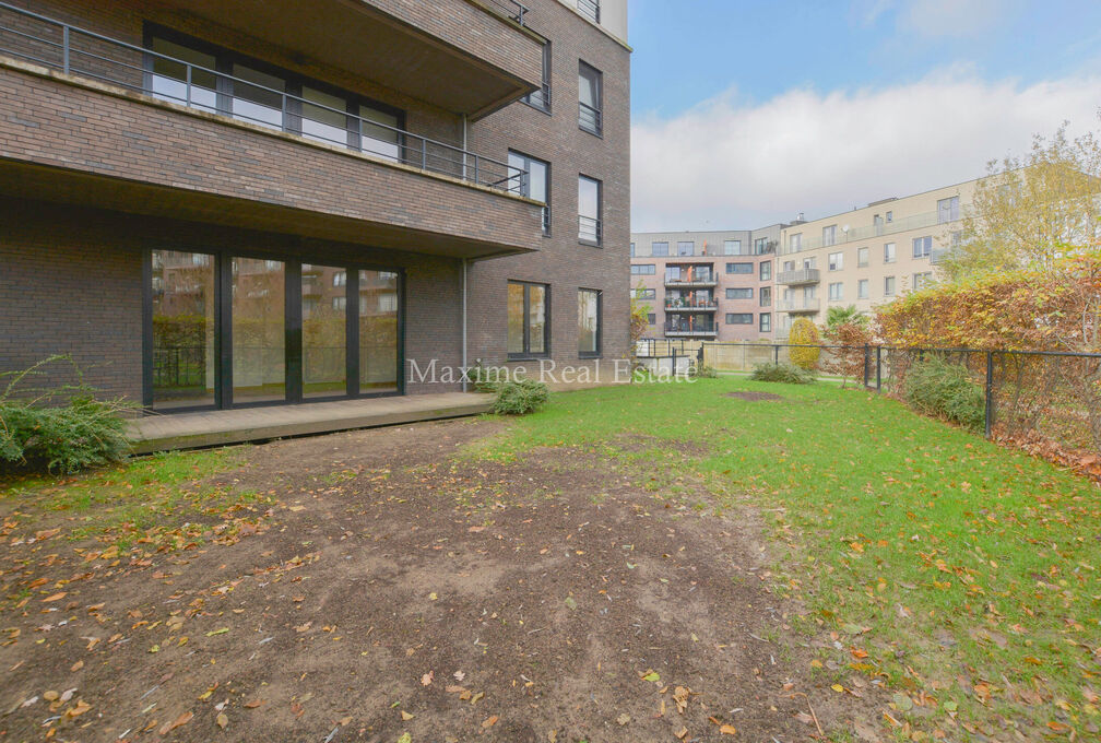 Gelijkvloerse verd. + tuin te huur in Evere